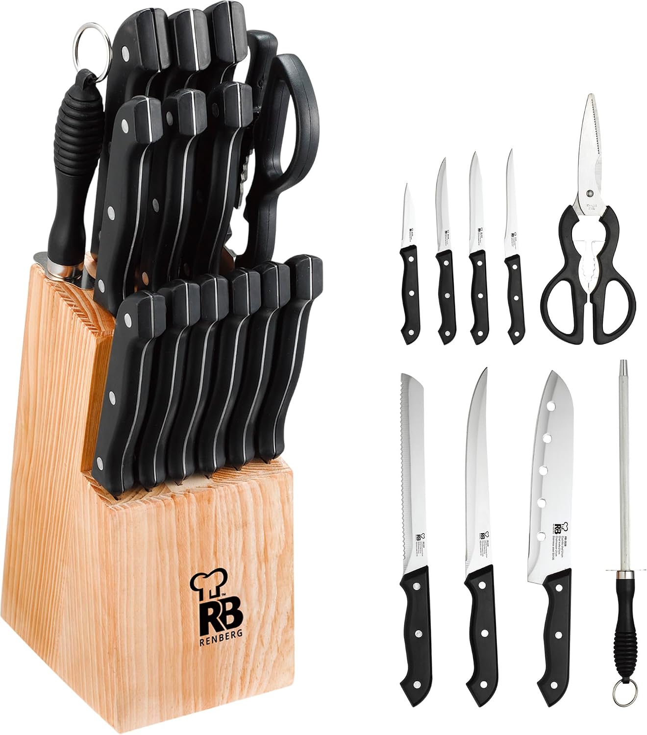 Set de cuchillos 15 Piezas solo 9.9