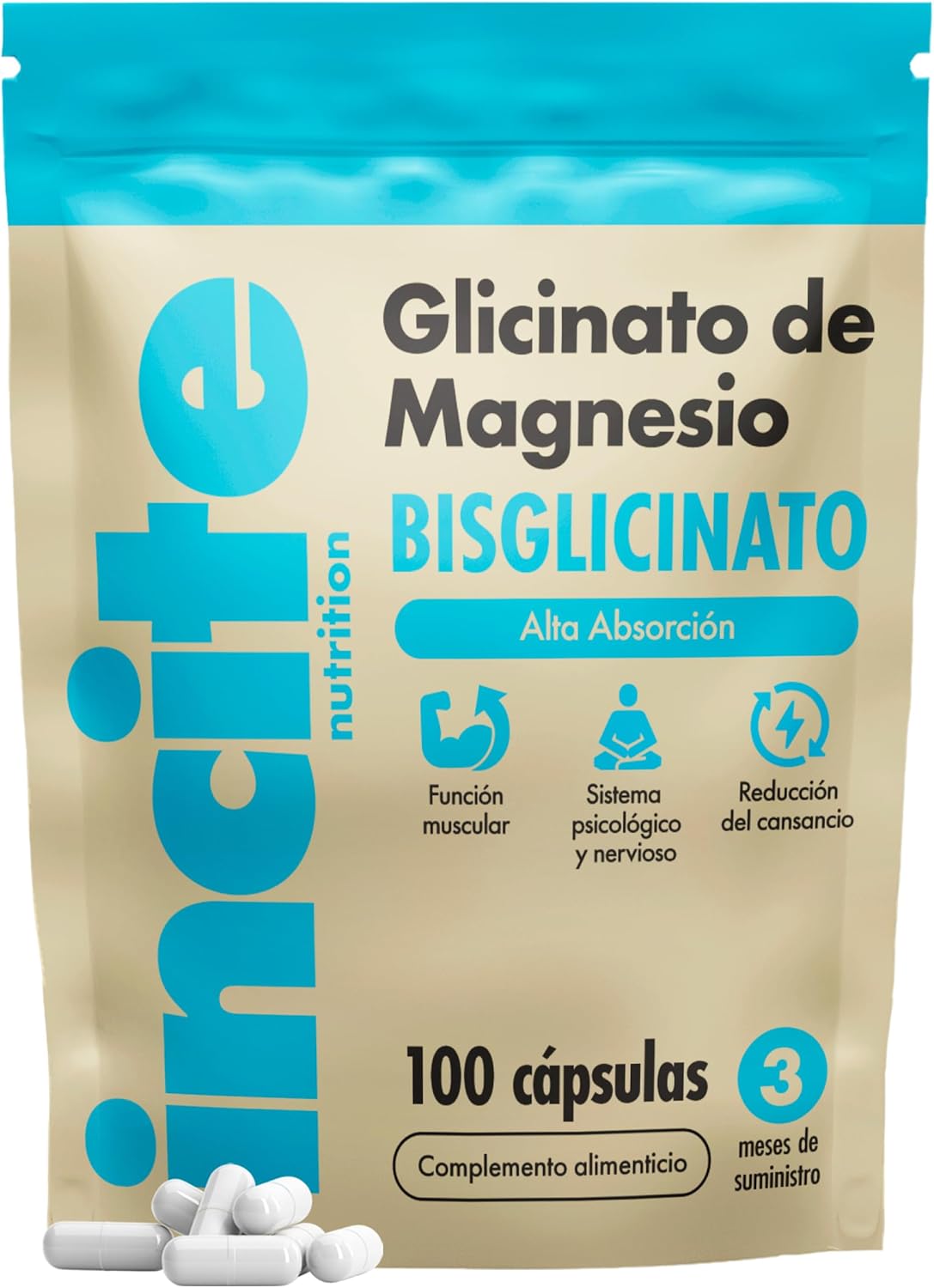 PharmaZen Bisglicinato de Magnesio 1500 mg 120 Cápsulas