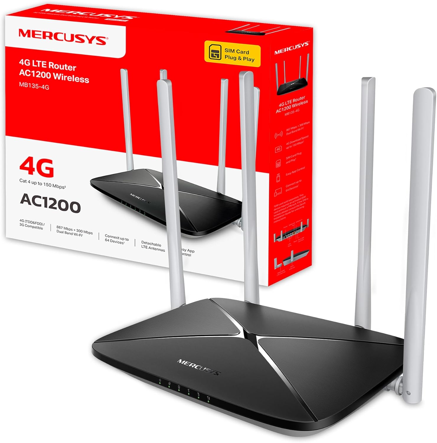 Mercusys MB113-4G Router 4G LTE Portátil
