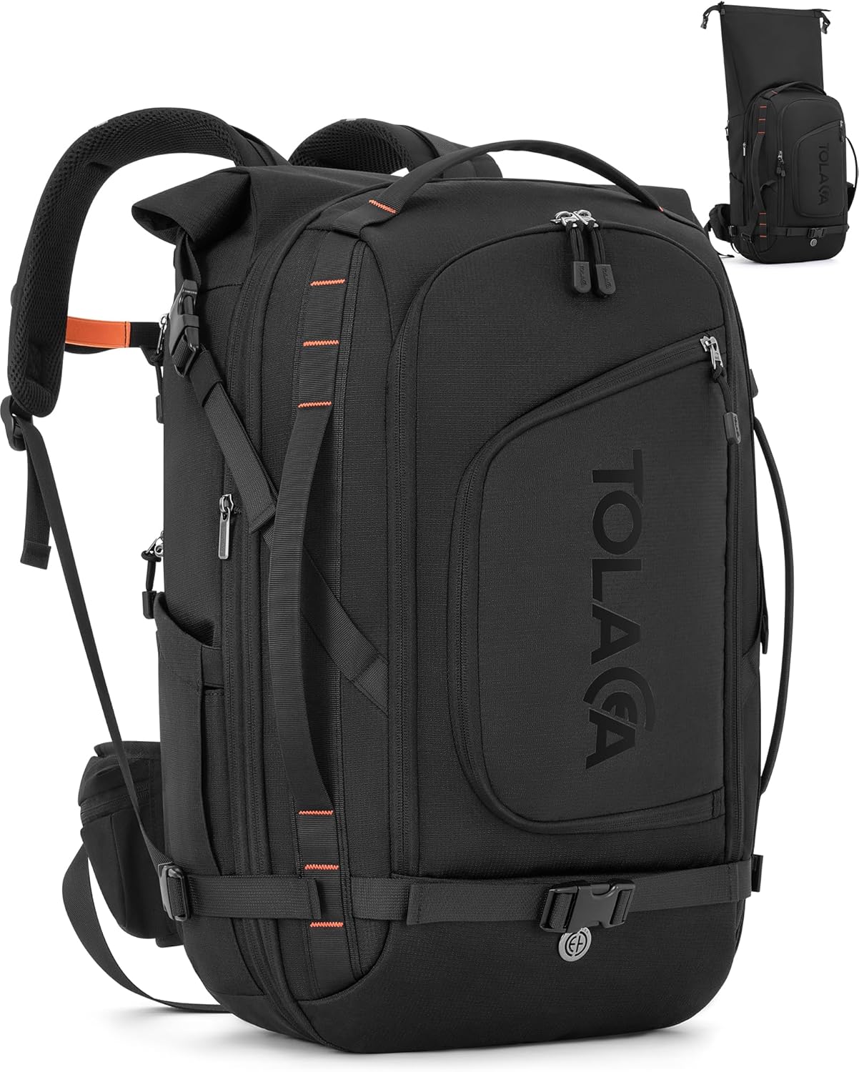 Olaccea Mochila de Viaje Expandible 40L-55L Unisex