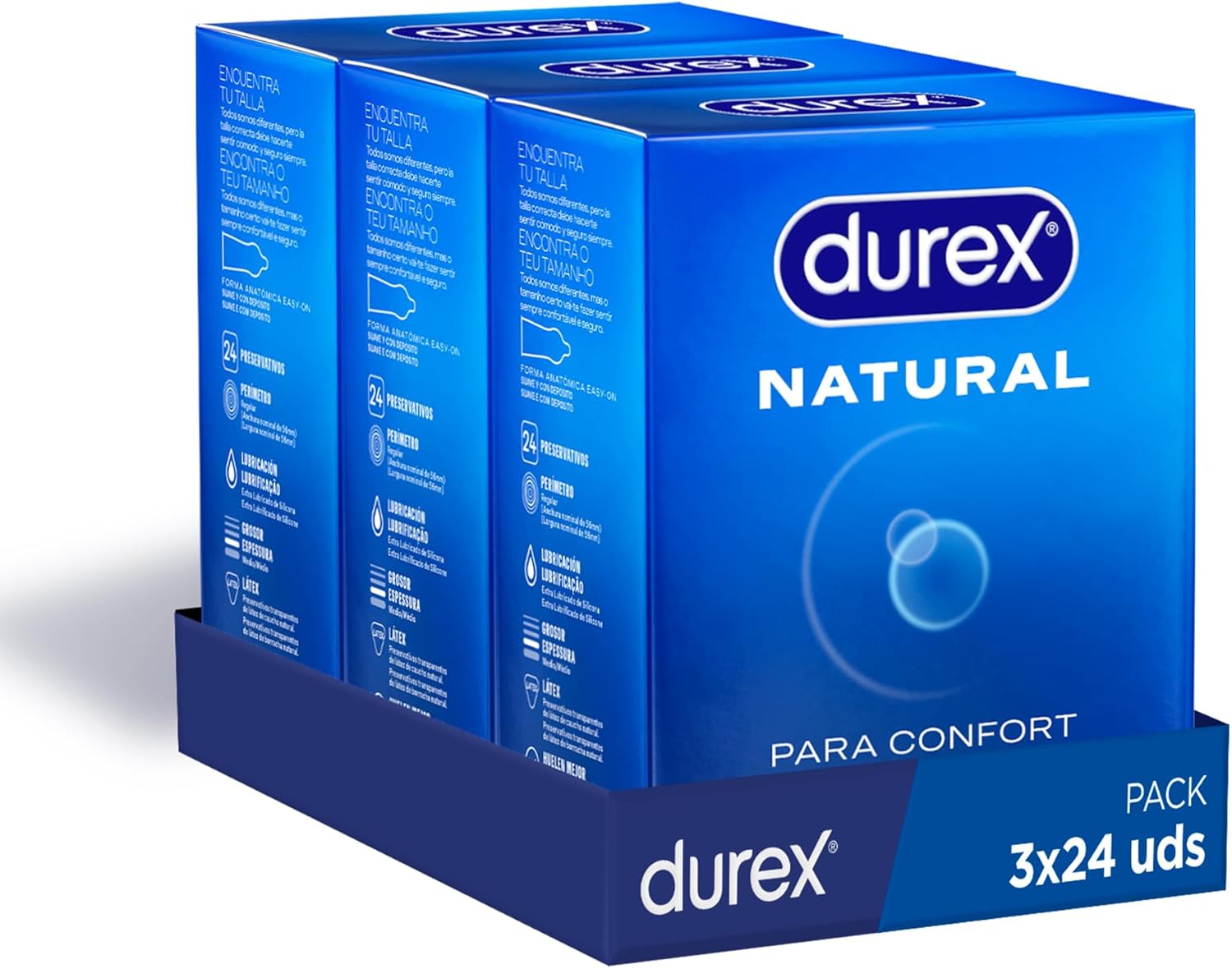 Durex Natural Preservativos Pack 72 Unidades