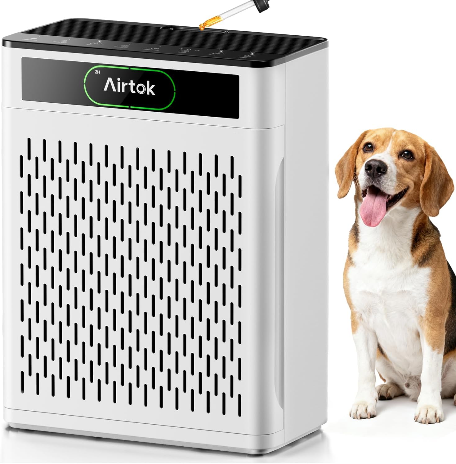 AIRTOK Purificador de Aire con Monitor PM2.5 y Filtro HEPA
