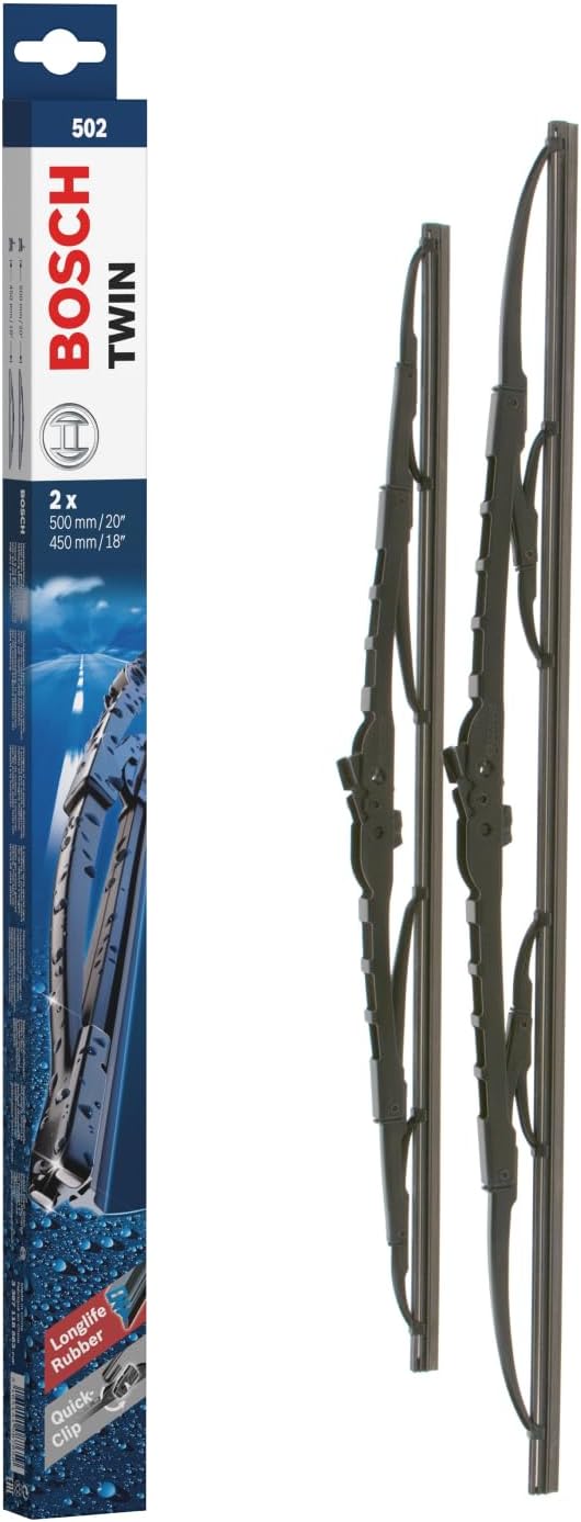 Bosch Twin 502 Set Escobillas Limpiaparabrisas 50/45 cm