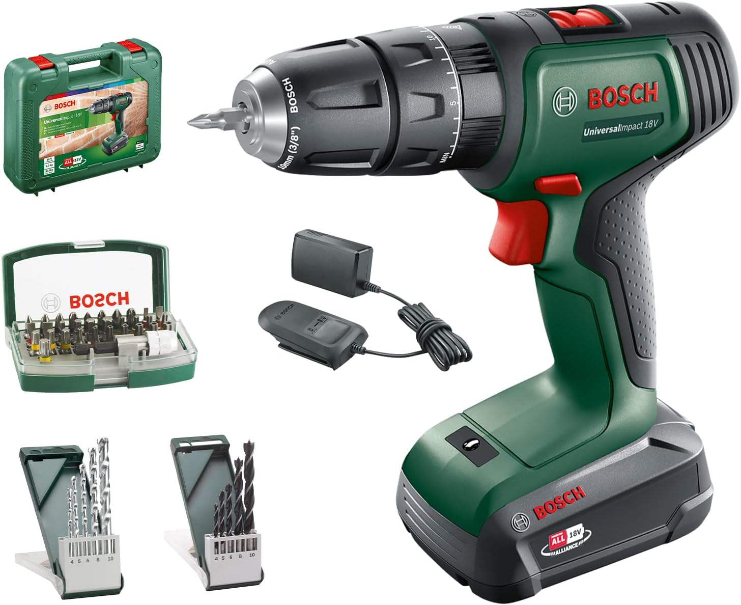 POCO STOCK‼️ Bosch UniversalImpact 18 Martillo Taladrador a Batería 18V
