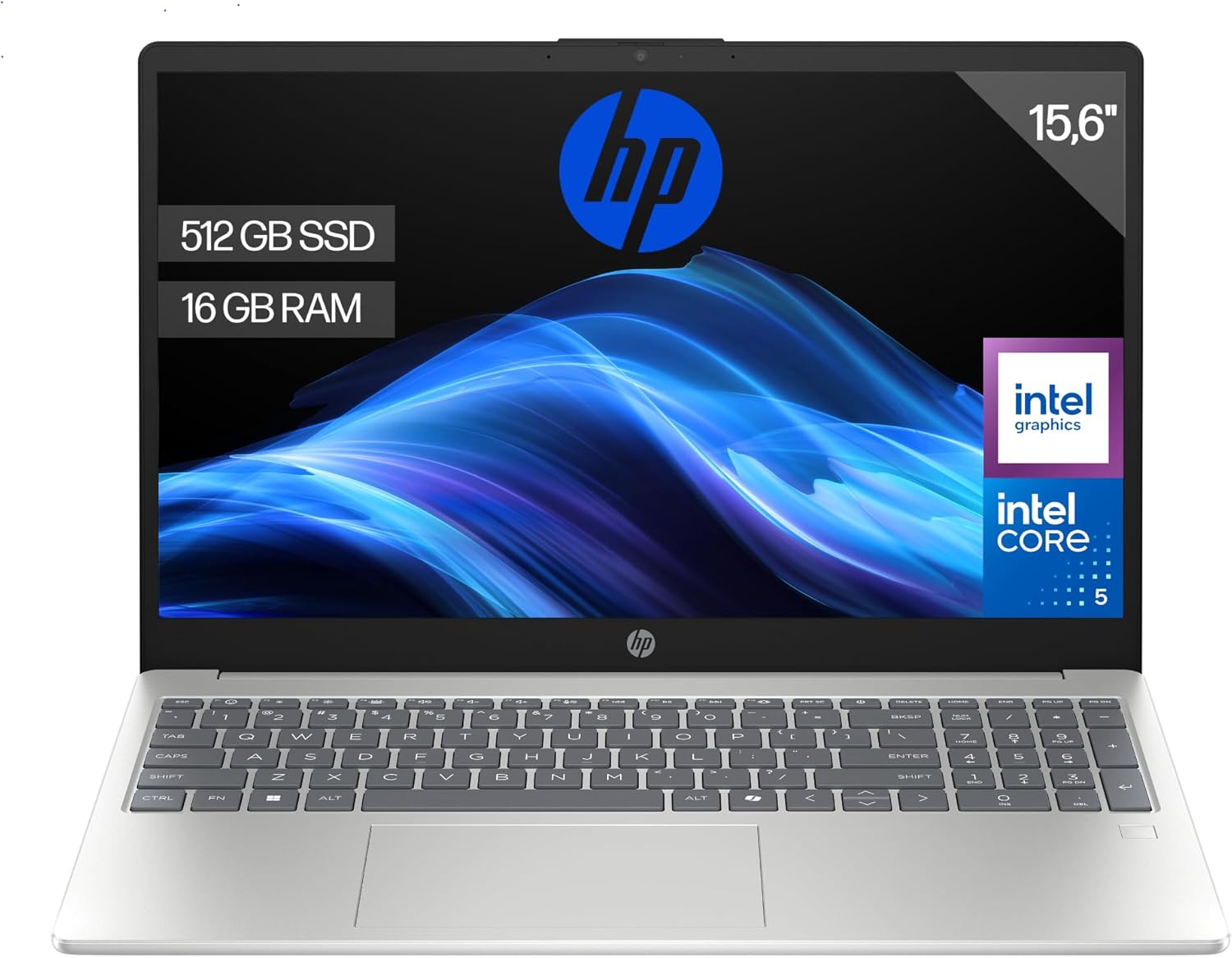 HP 15-Fd0404Ns Portátil 15.6" Core 5 16GB 512GB