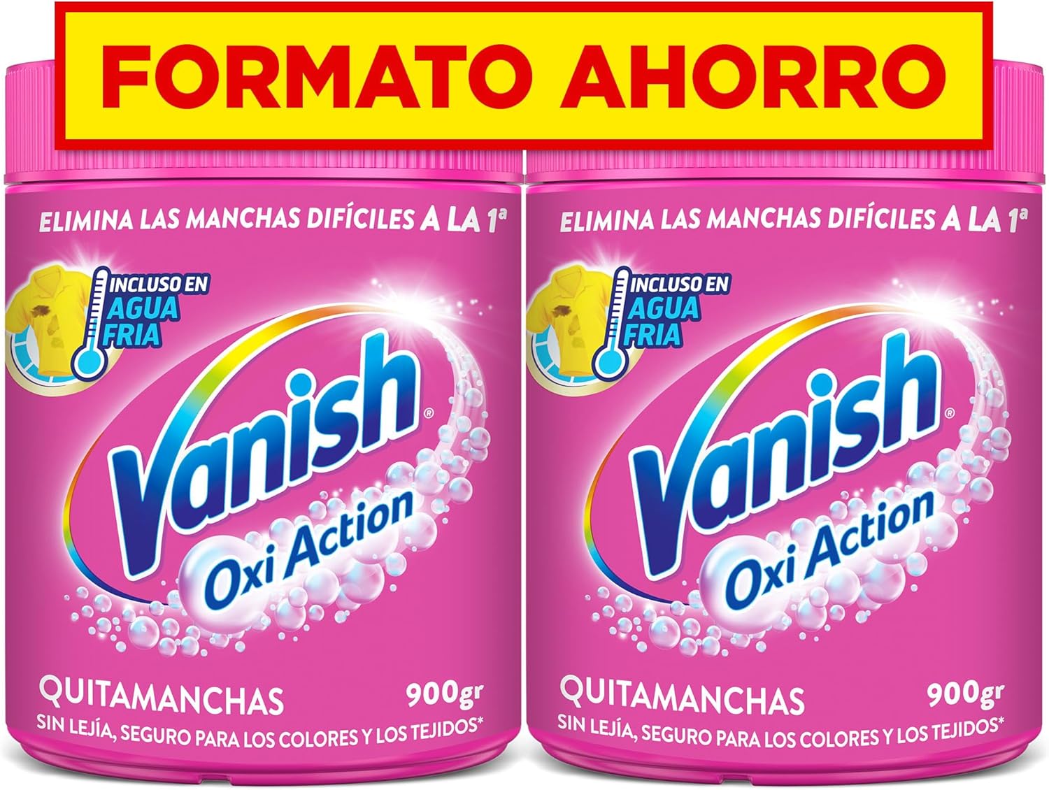 Pack 2 Vanish Oxi Action Multipoder Quitamanchas en Polvo 400g