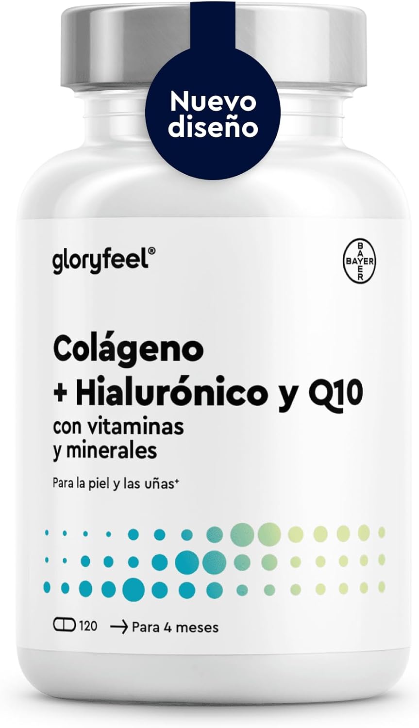 Gloryfeel Colágeno + Ácido Hialurónico 180 Cápsulas