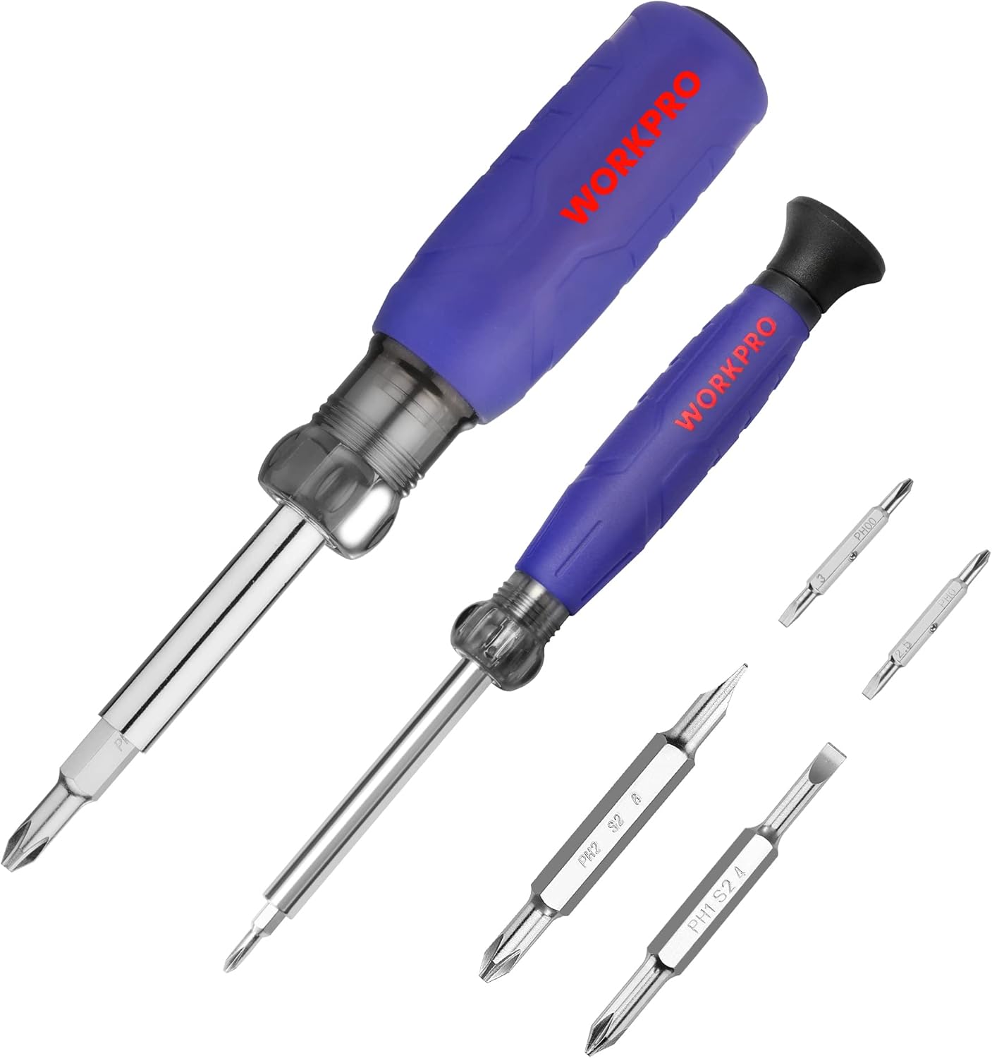 Pack 2 Workpro Juego de Destornilladores Multiusos