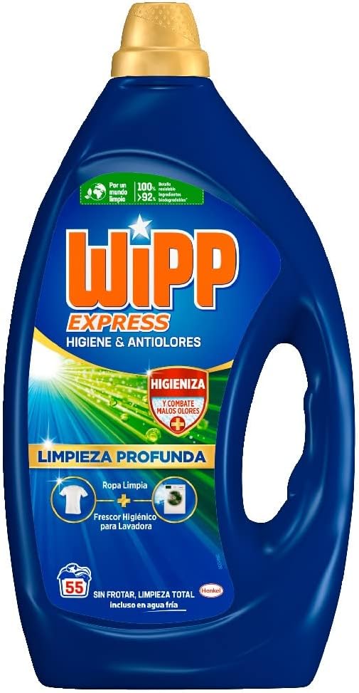 Wipp Express Detergente Líquido Limpieza Profunda 55 Lavados