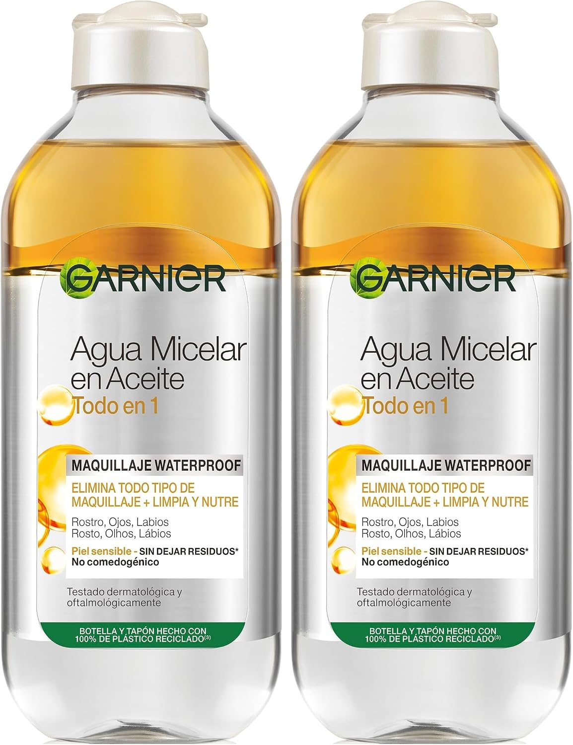Pack 2 agua micelar Garnier Skin Active 400 ml