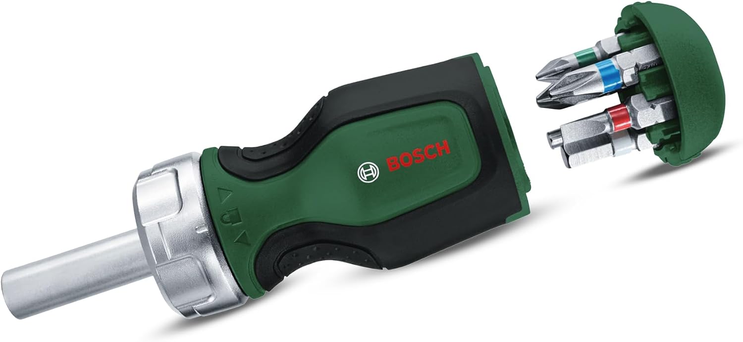 Bosch Destornillador de Trinquete con 6 Puntas