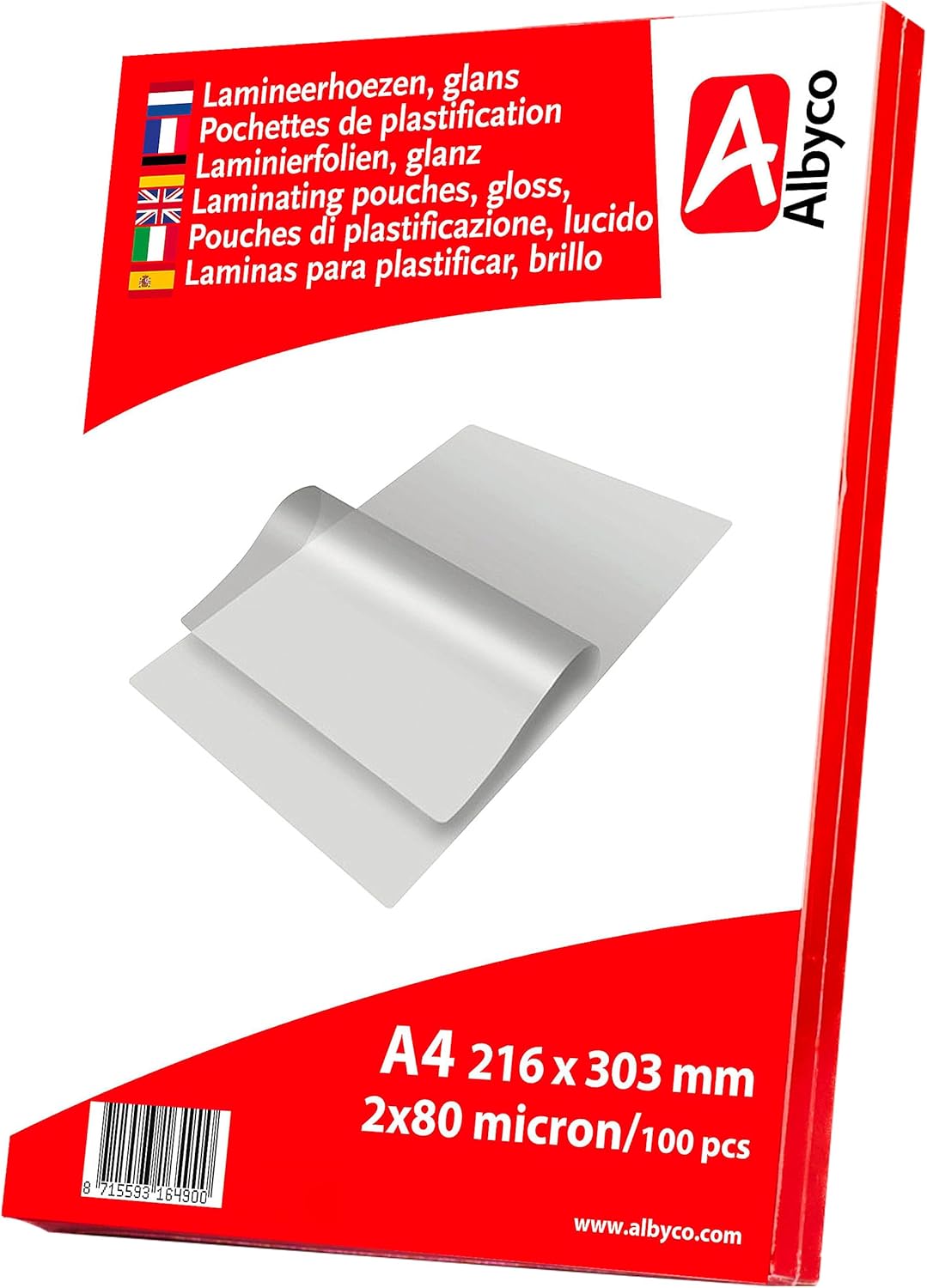 Fellowes Apex Pack 100 Fundas Plastificar A4 100 Micras