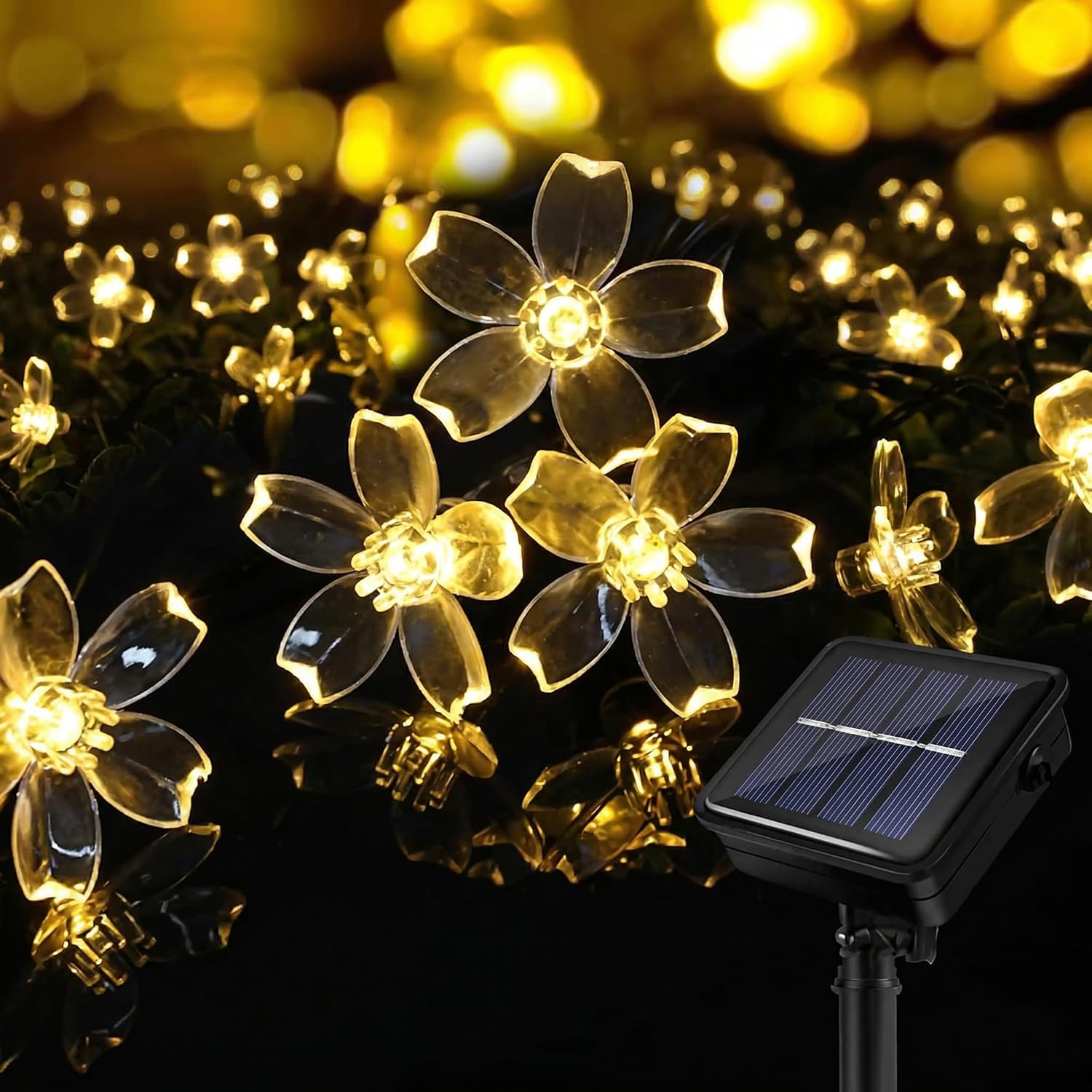 Guirnalda Solar Exterior BG9D de Flores 11 m 60 LED