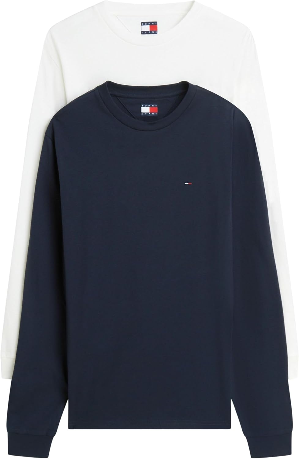 Pack 2 Tommy Jeans Camisetas Hombre TJM Slim ESS Flag