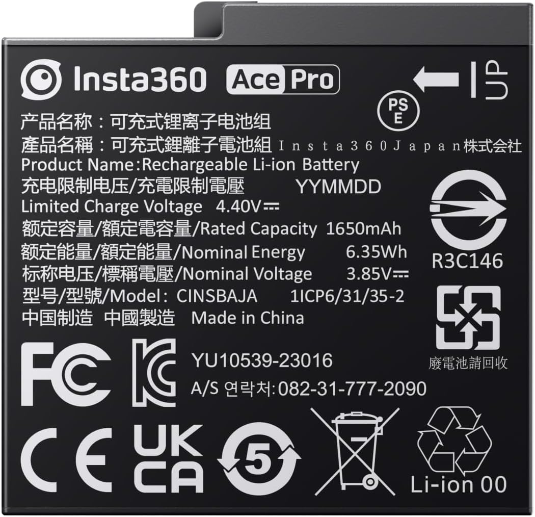 Insta360 - Batería de alta capacidad Ace/Ace Pro