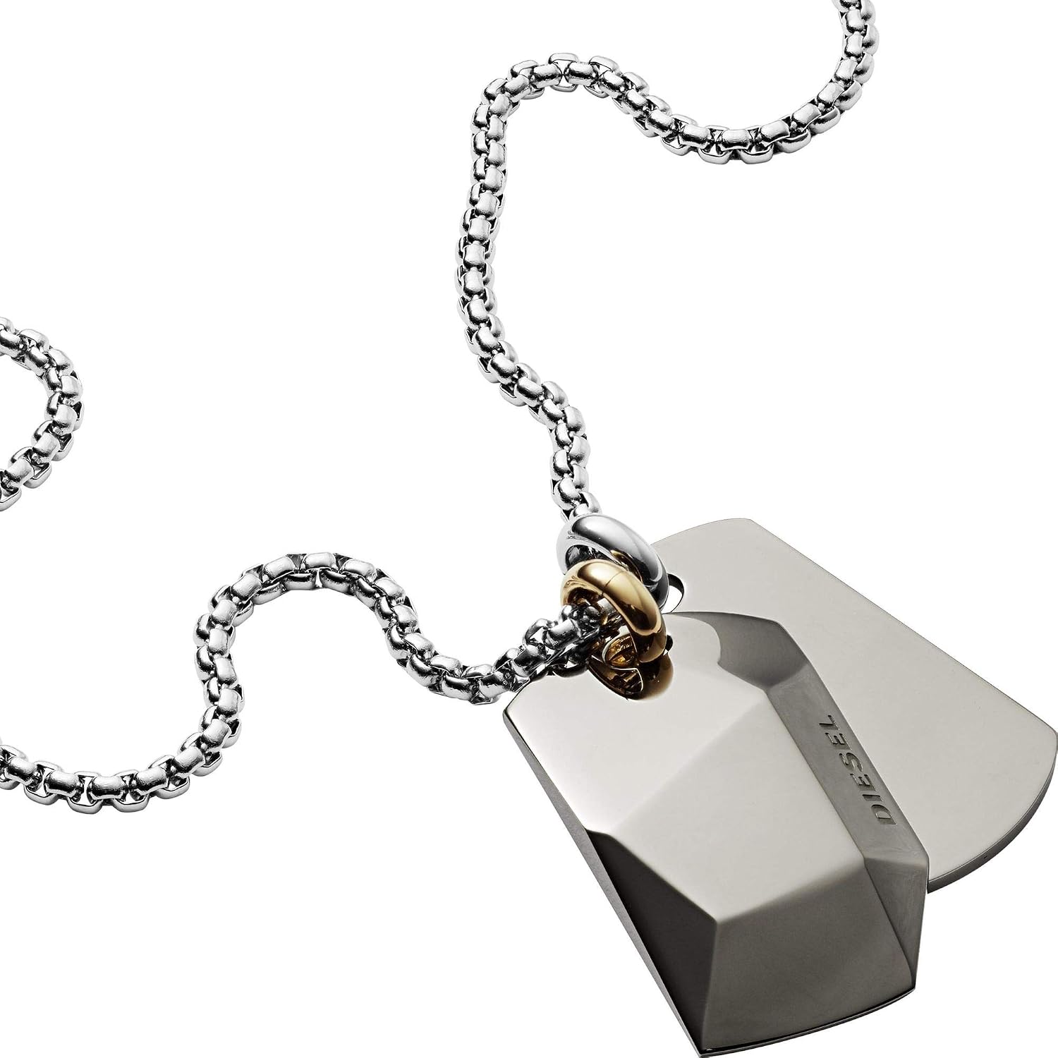 Diesel - Collar para hombre con cierre de langosta