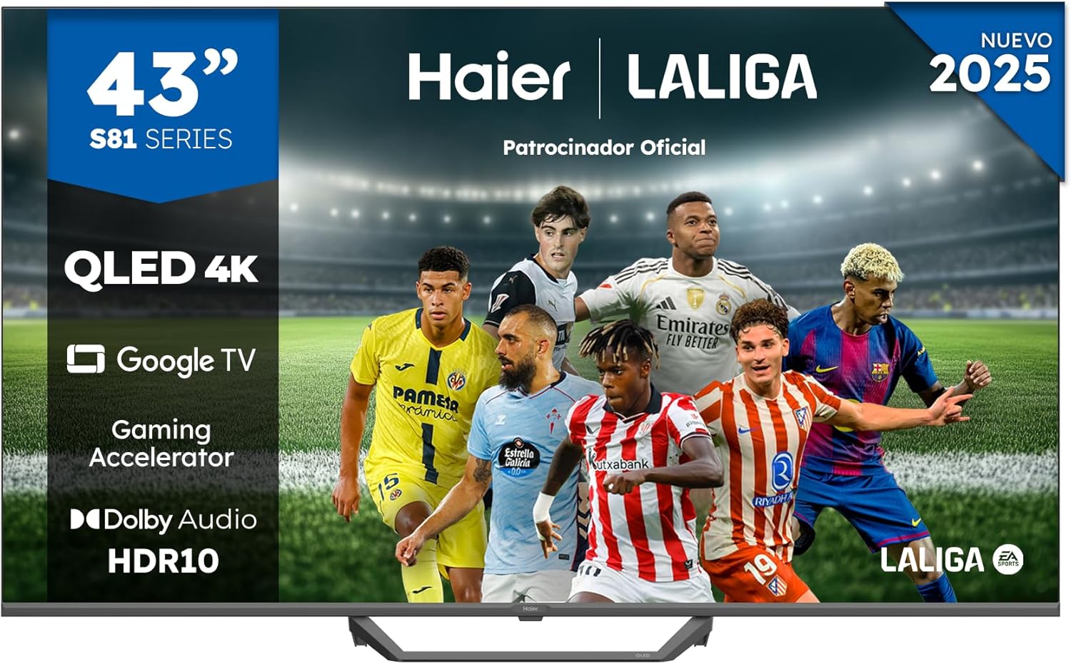 Haier QLED 4K UHD H43S81FUX 43" Smart TV Google TV