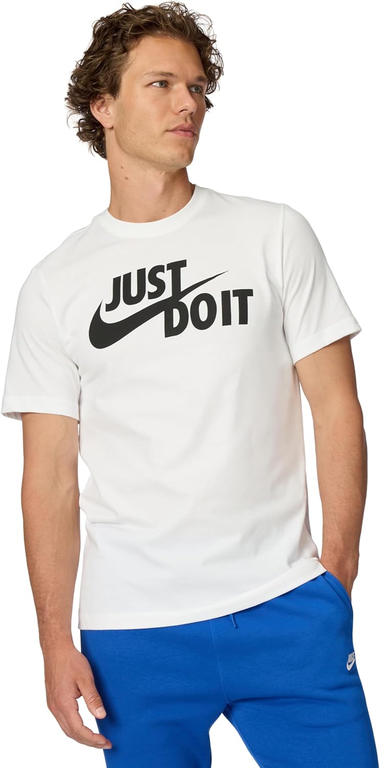 Nike Sportswear Just Do It Swoosh Camiseta Manga Corta Hombre Blanca
