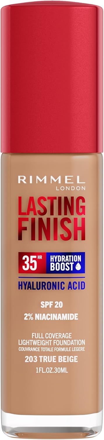 Rimmel London Lasting Finish Base de Maquillaje 203 True Beige 30ml