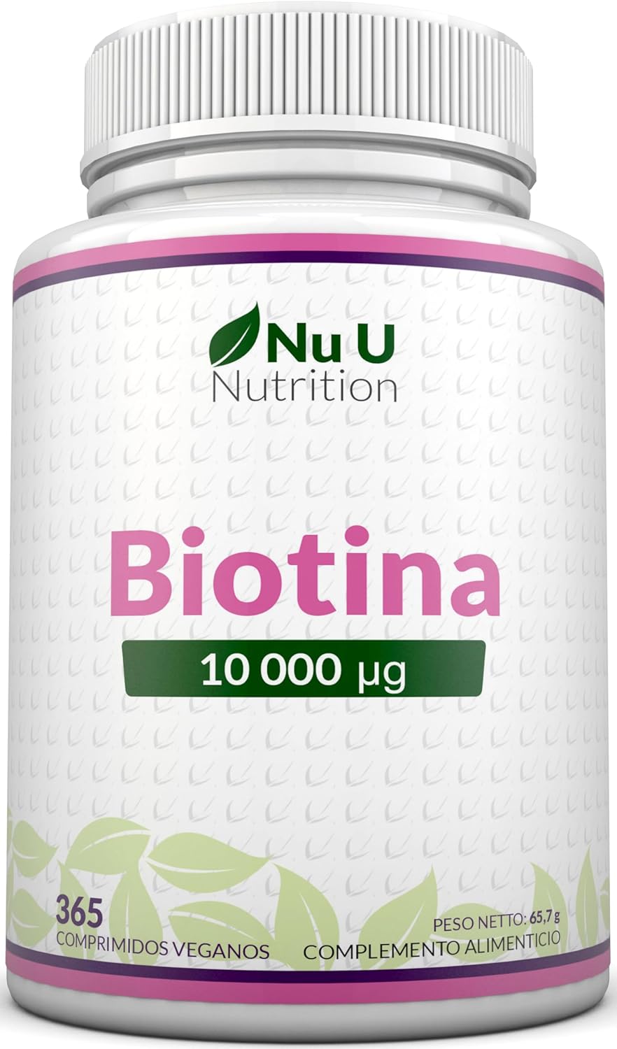 Nu U Nutrition Biotina 10000 mcg 365 Comprimidos