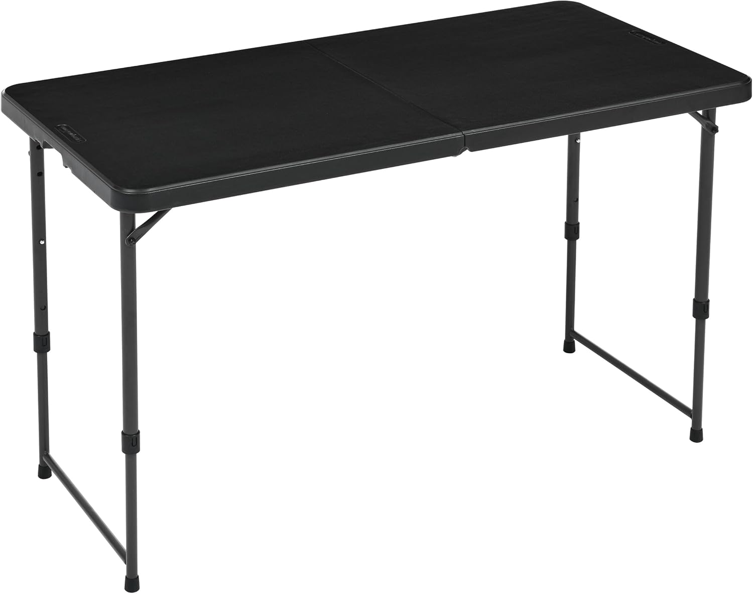 Amazon Basics Mesa Plegable Rectangular 1.2 M Negro Lavado
