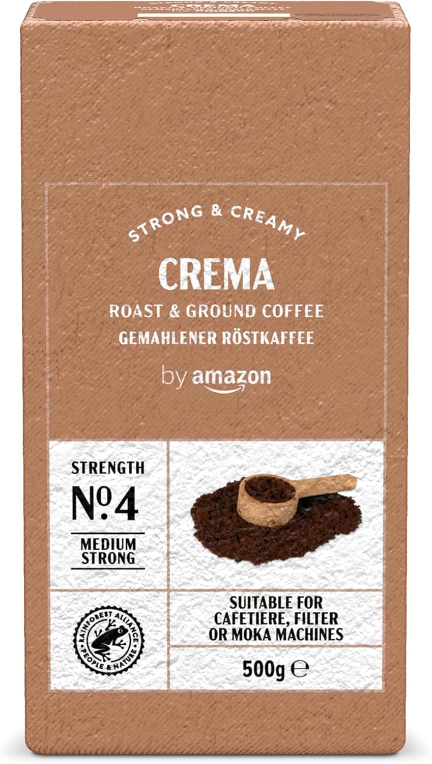 By Amazon Crema Café Expreso Molido Tostado Ligero 500g