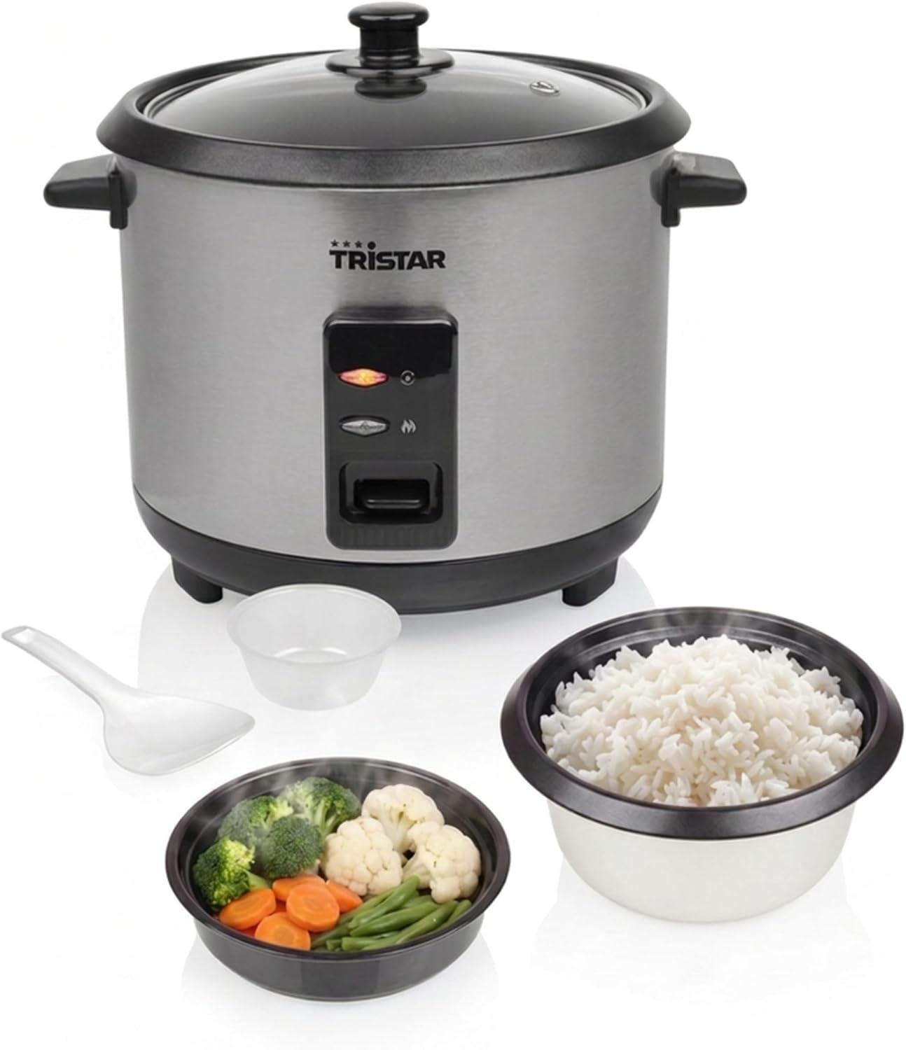 Tristar RK-6145 Olla Arrocera 1,5L Acero Inoxidable