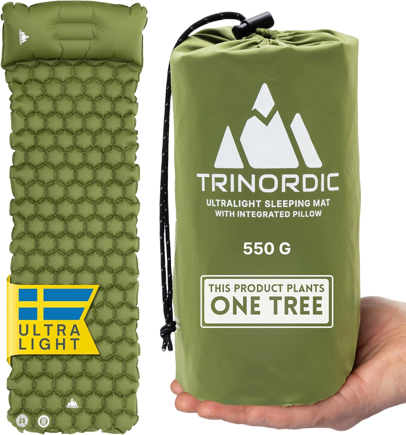 Trinordic Colchoneta de Camping Ultraligera Inflable