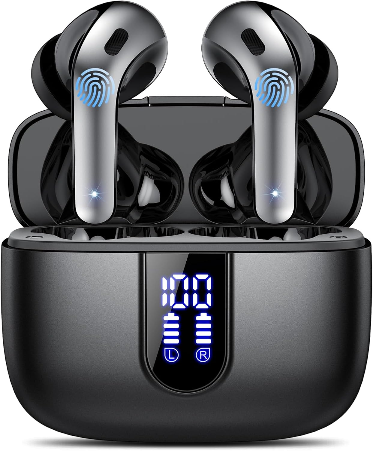 Donerton W90 Auriculares Bluetooth 5.4 ENC 48H Negro