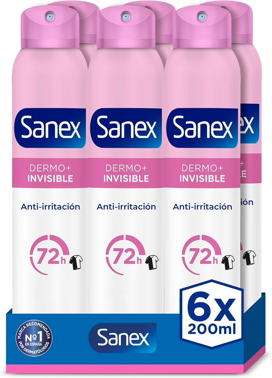 Pack de 2 Sanex Dermo+ Invisible 50 ml