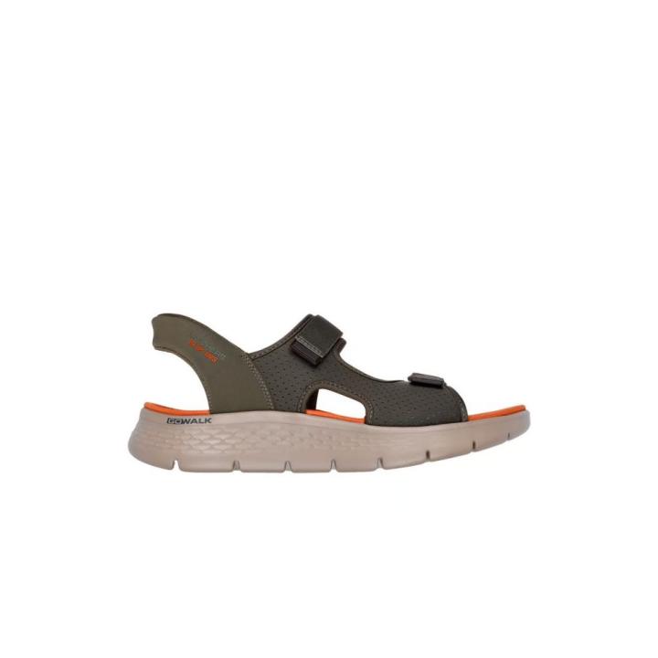 Sandalias Skechers Go Walk Flex Sd - Easy Entry Hombre Verde ❗️ 🇪🇸