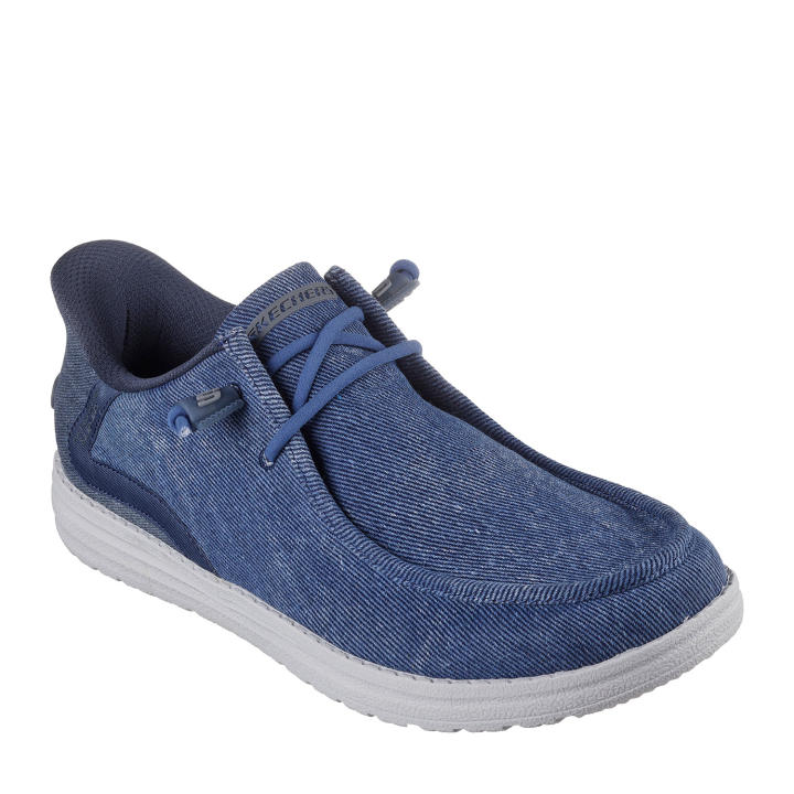 Skechers Mocasines Melson Azules 210959-DEN , para Hombre ❗️ 🇪🇸
