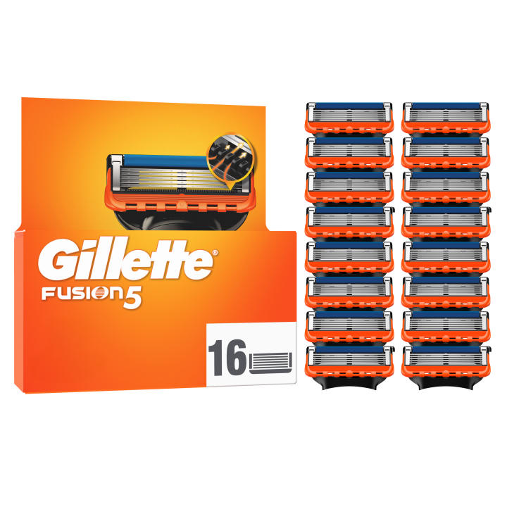 Gillette Fusion5 Pack de 16 Recambios Para Maquinillas De Afeitar, Cuchillas De Afeit