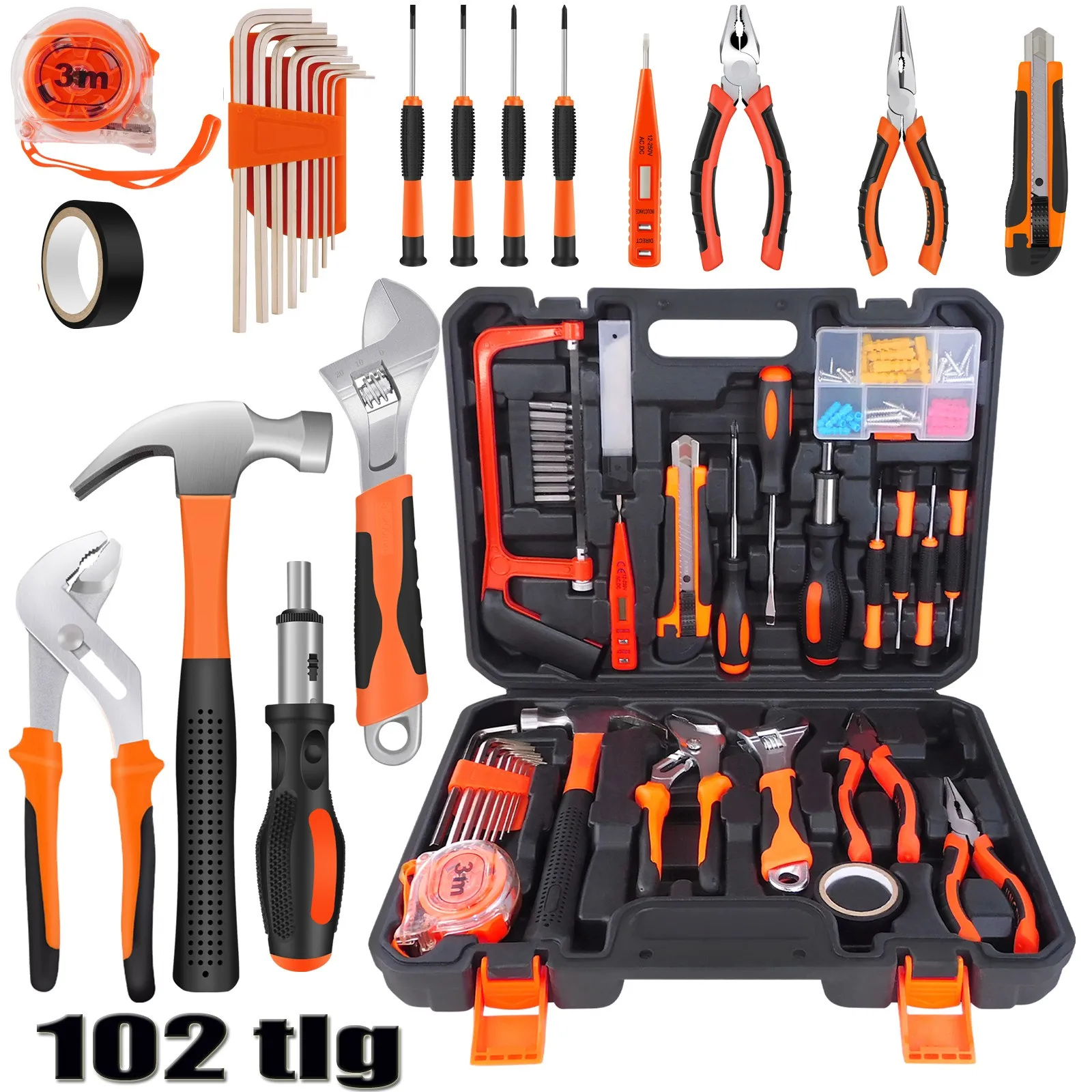 CAJA DE HERRAMIENTAS 102 PIEZAS POR 25,8€
