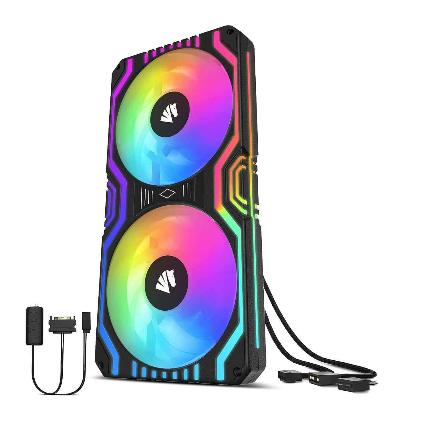 AsiaHorse Matrix - Kit 2 en 1 Ventilador Con Carcasa Para PC.