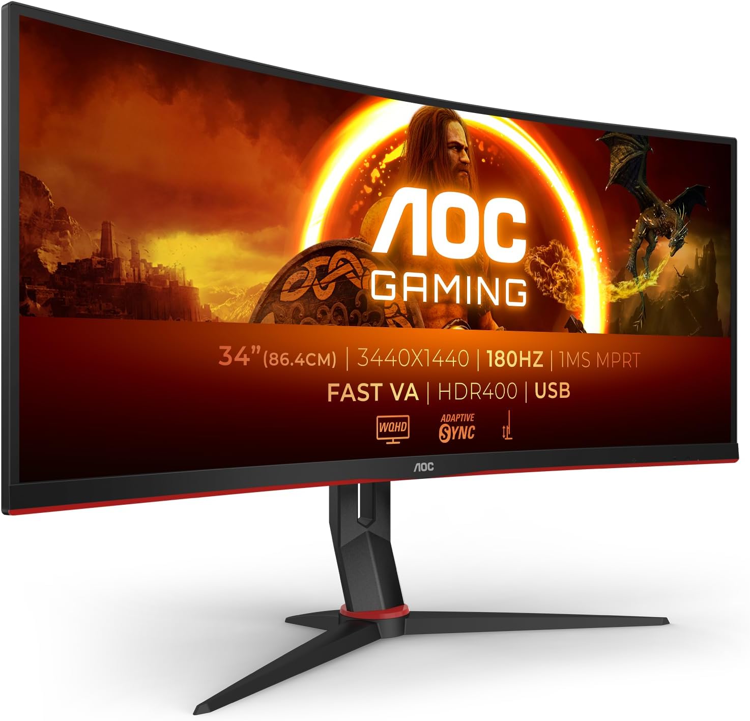 AOC CU34G2XPD Monitor 34" 180Hz