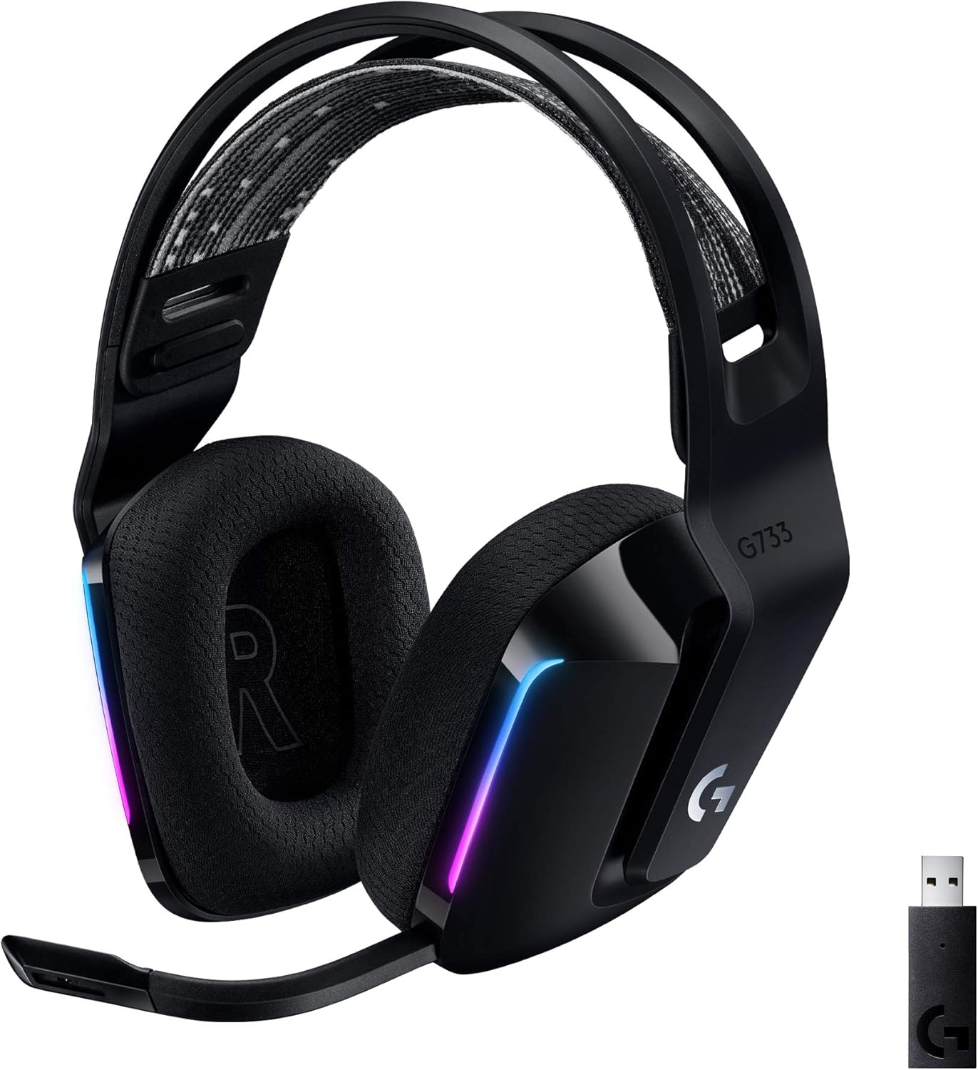 Logitech G733 LIGHTSPEED Inalámbricos para Gaming PC, PS4, PS5