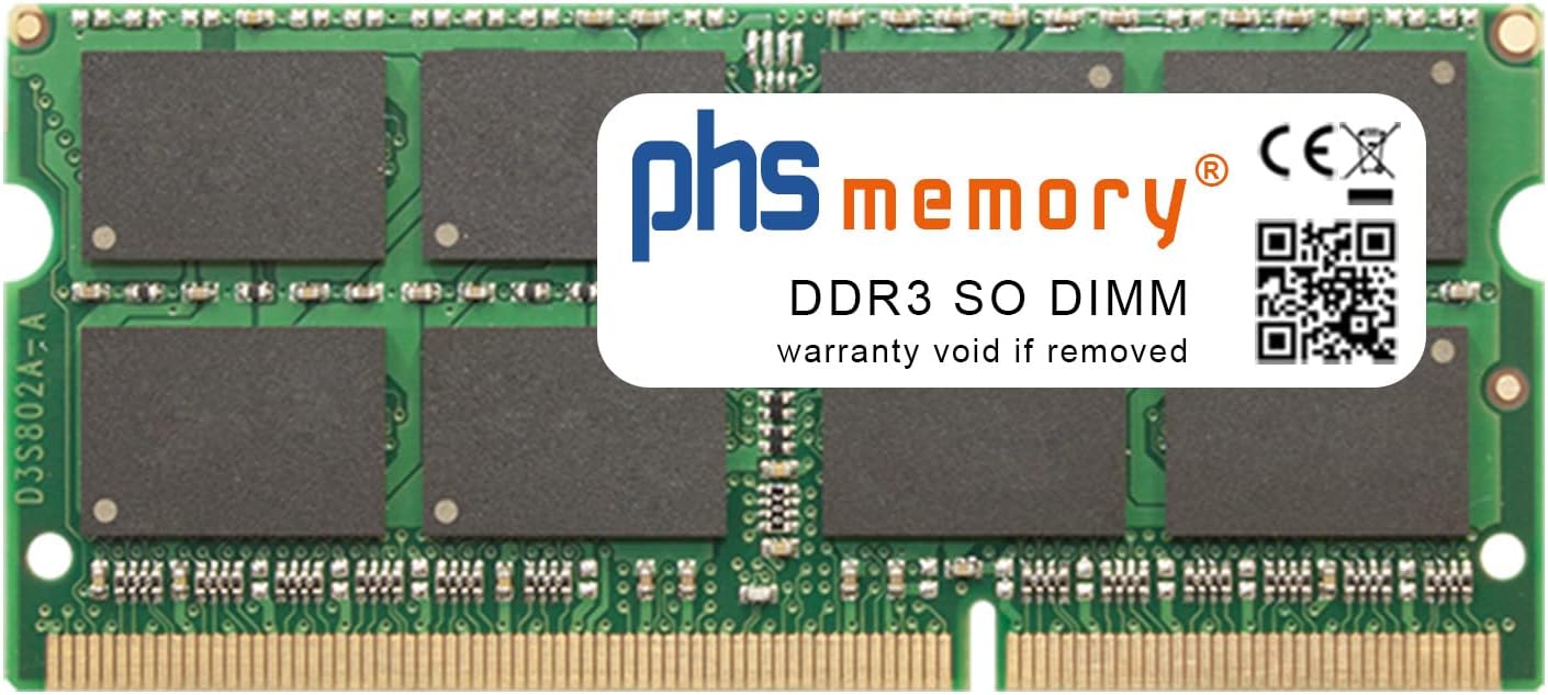 PHS-memory 4GB RAM módulo Compatible con ASUS X75VD-TY009H DDR3 SO