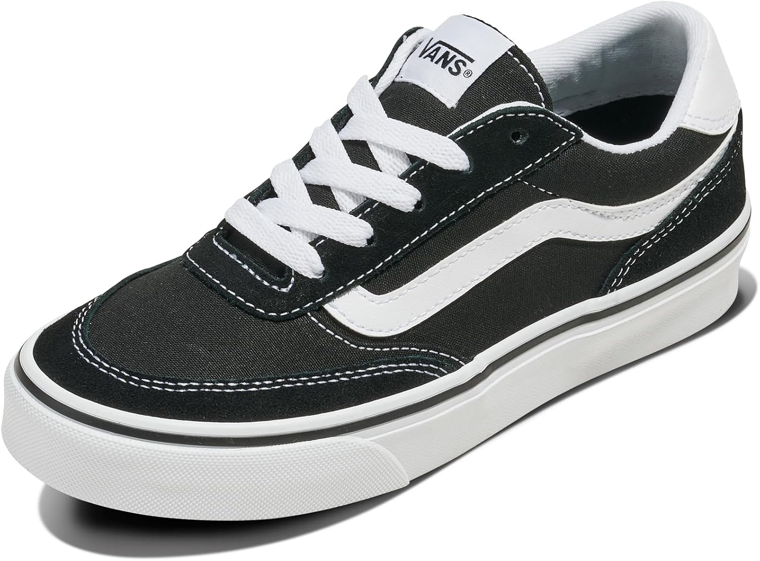 Vans Brooklyn LS, Negro/Blanco, 5