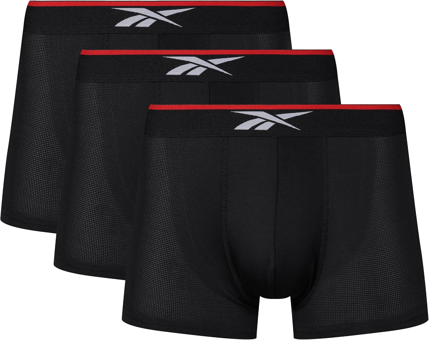 Reebok Calzoncillos bóxer Glynn para Hombre, Pack de 3 Calzoncillos Deportivos, Trans