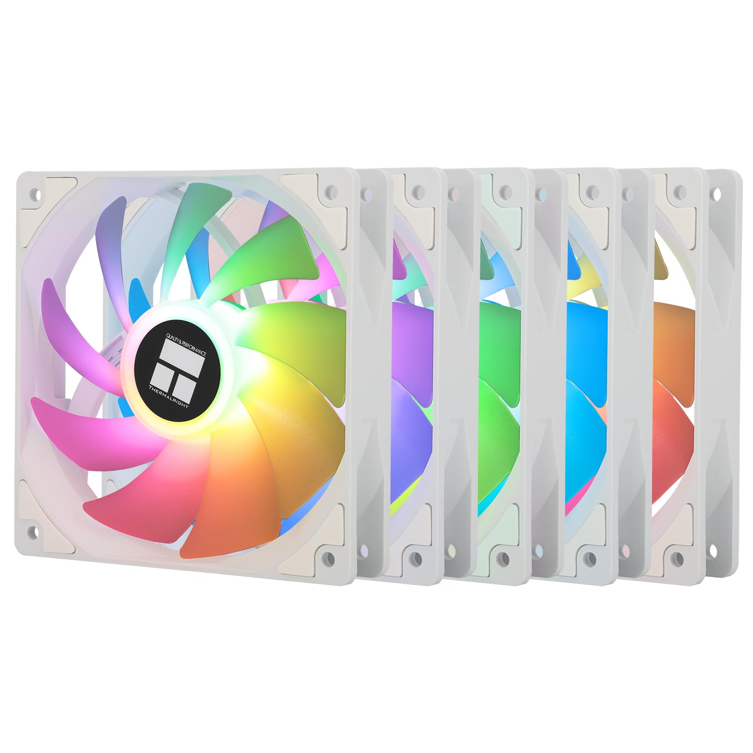 Ventilador de CPU Thermalright TL-C12CW-S X5 de 120 mm ARGB, ventilador de carcasa de