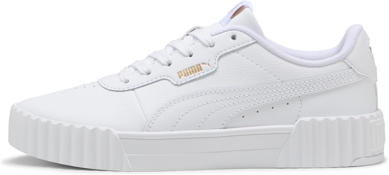 Puma - Carina 3.0, Zapatillas Femenino, Puma White-Puma Gold