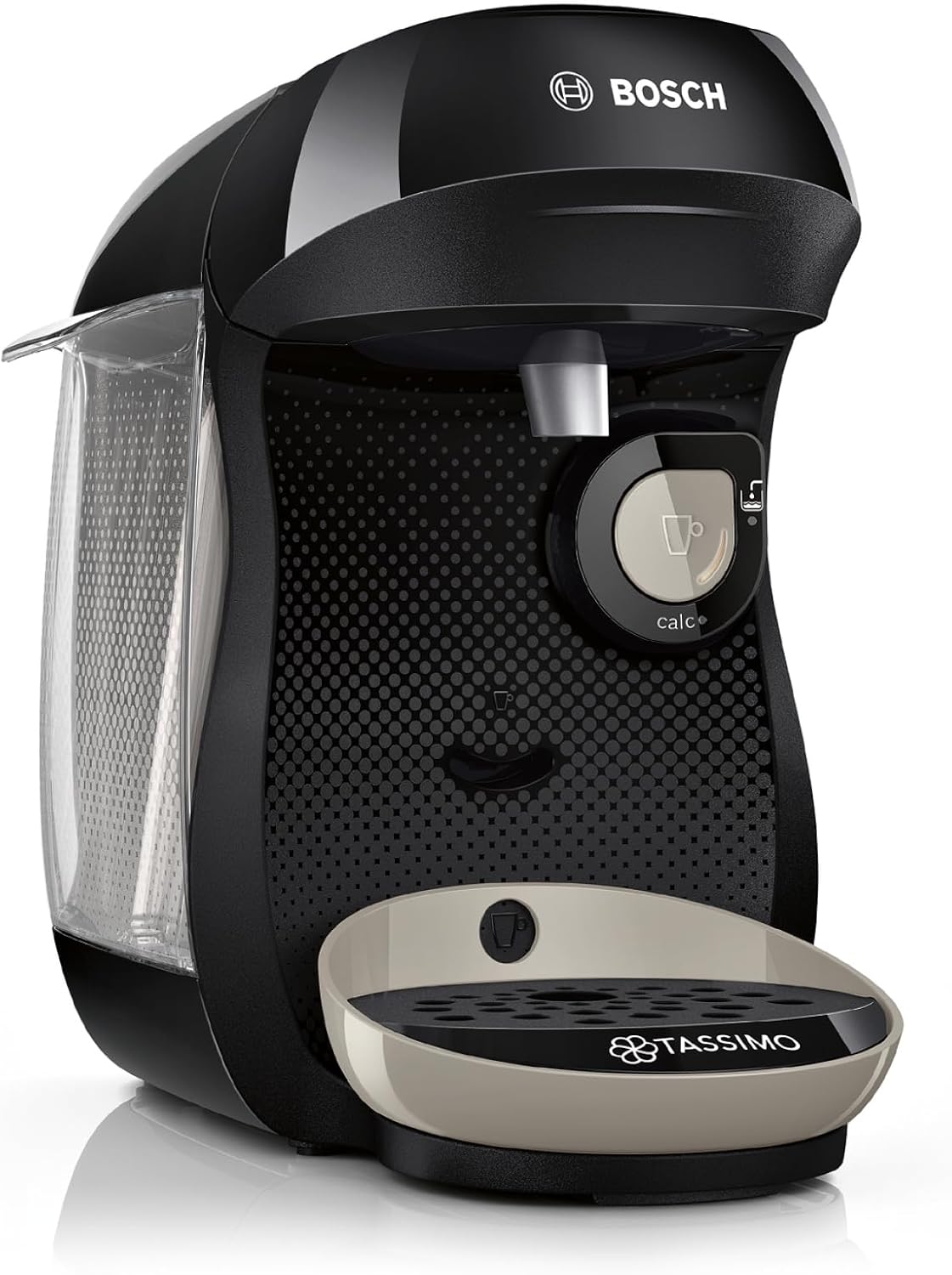 Bosch - Cafetera multibebida Tassimo Happy Friendly, OneTouch, Intellibrew, Beige, TA