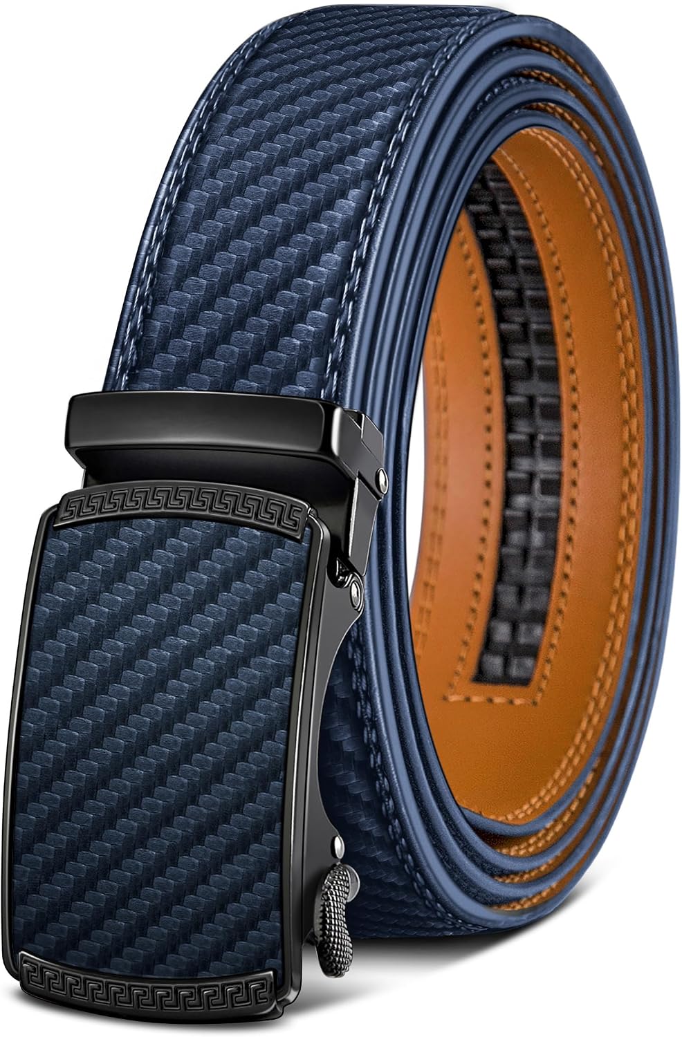 BULLIANT Cinturón Hombre, Cinturón Cuero 35mm,Tamaño Ajustable | Cinturón Hombre Hebi