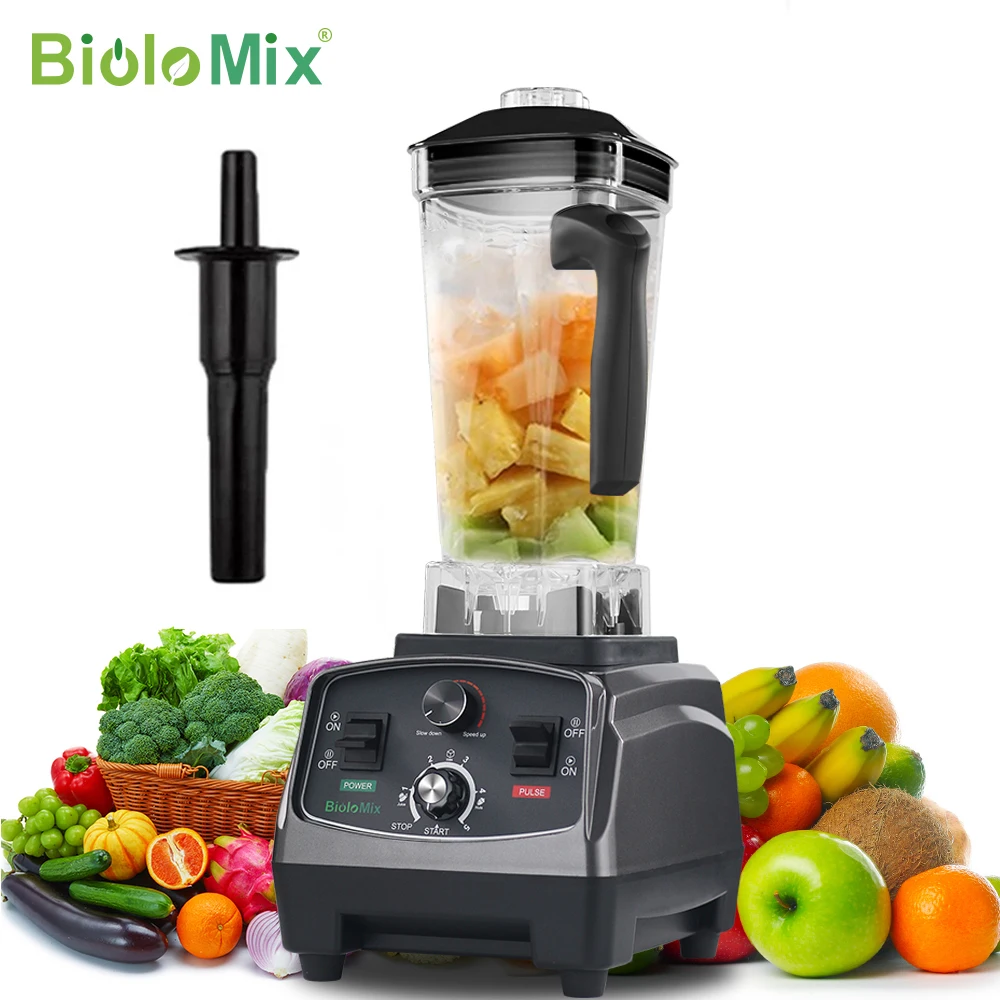 BioloMix-batidora con temporizador de alta resistencia, 3HP, 2200W, exprimidor, proce