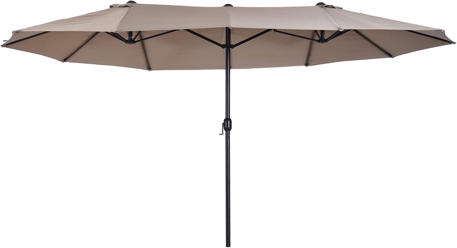 Outsunny Sombrilla Doble Parasol para Jardín 4,55 x 2,65 m