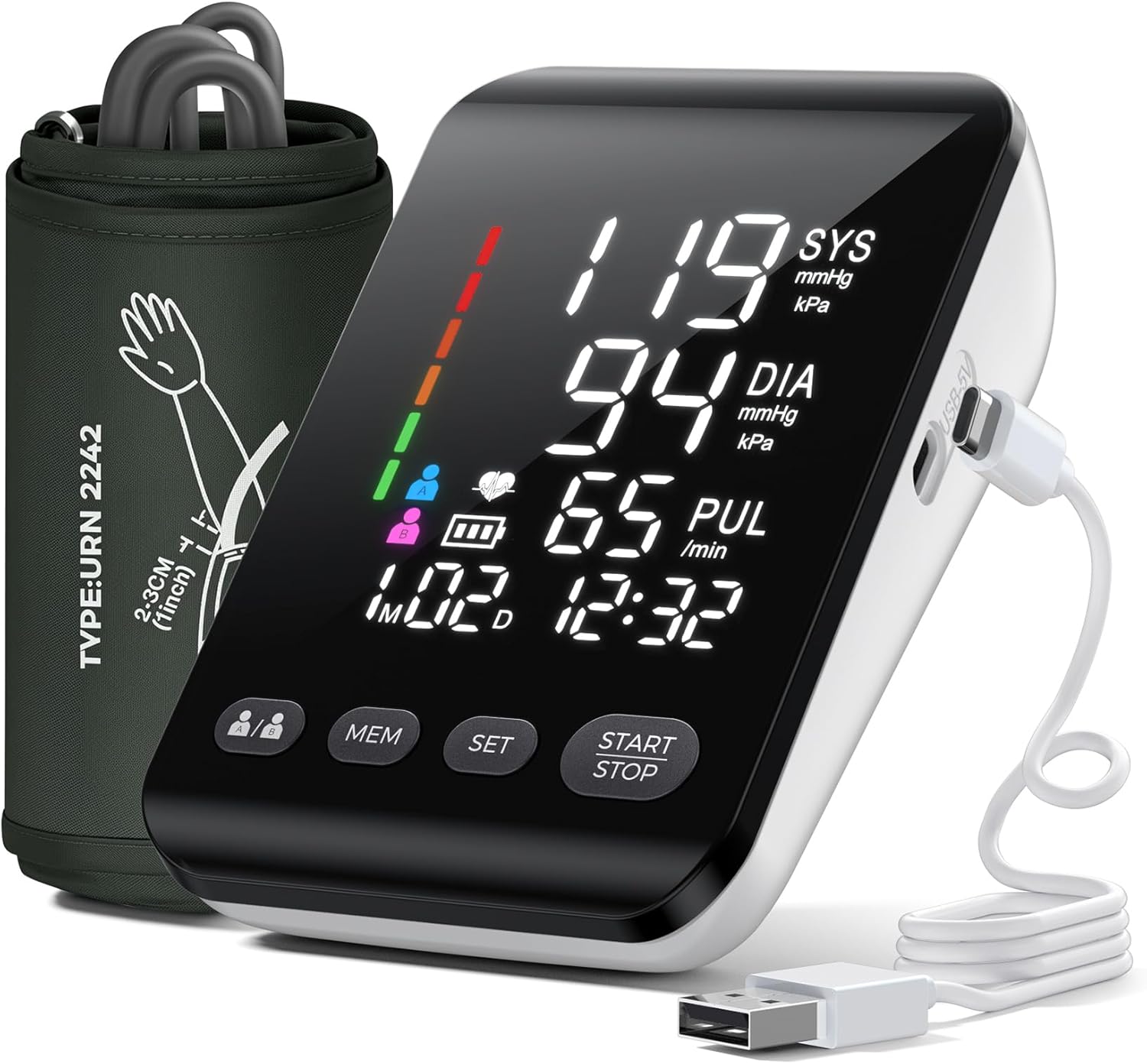 Medicaly Tensiómetro de Brazo Automático con Pantalla LCD