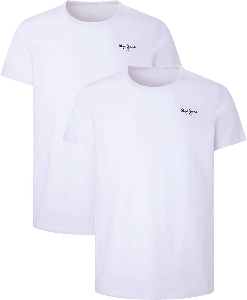 Pack 2 Pepe Jeans Camiseta Interior Hombre Blanca