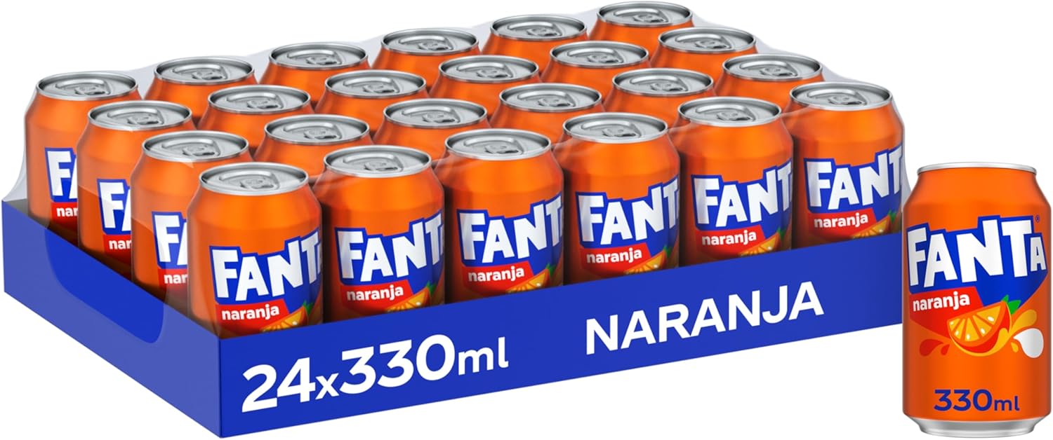 Pack 24 Fanta Naranja Latas 330 ml