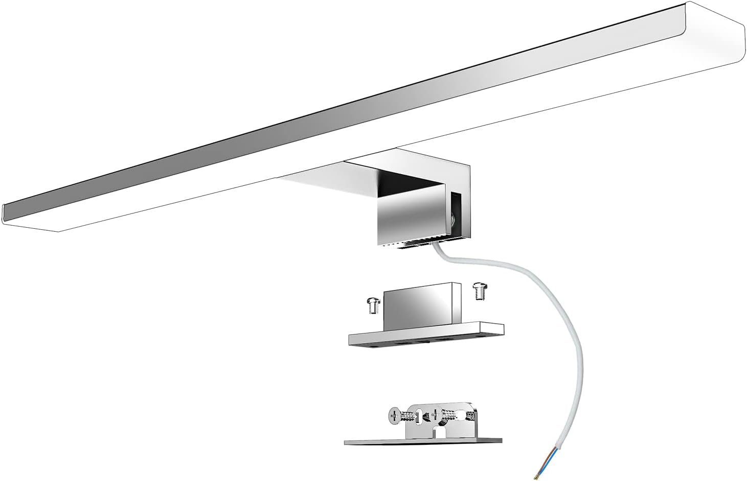Ratsamee Espejo de Baño con Luz LED 60x80cm